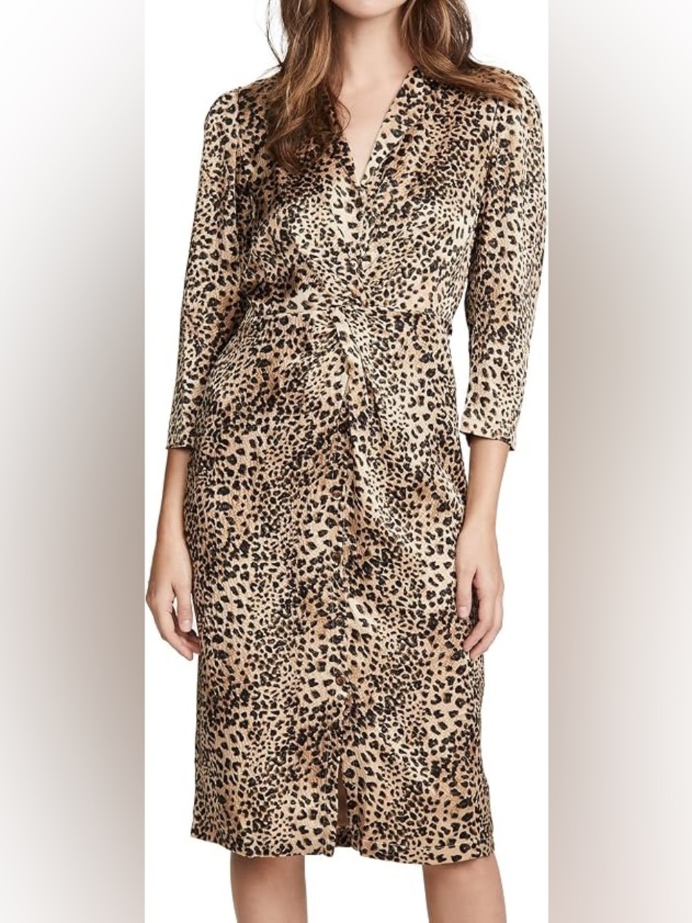 Rebecca Taylor Leopard-Print Silk Dress 4